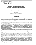 Cover page: Variation in Structural Home Rule: Evidence from California City Councils