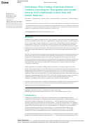 Cover page: Preliminary Pilot-Testing of Intimate Partner Violence Screening for Transgender and Gender Diverse (TGD) Individuals in Med-Peds and Family Medicine.