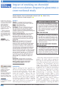 Cover page: Impact of smoking on choroidal microvasculature dropout in glaucoma: a cross-sectional study