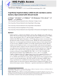 Cover page: Cognitively impaired elderly exhibit insulin resistance and no memory improvement with infused insulin.