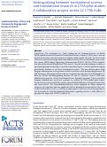 Cover page: Distinguishing between translational science and translational research in CTSA pilot studies: A collaborative project across 12 CTSA hubs.