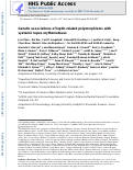 Cover page: Genetic associations of leptin-related polymorphisms with systemic lupus erythematosus