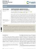 Cover page: Liquid electrolyte development for low-temperature lithium-ion batteries