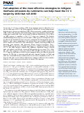 Cover page: Full adoption of the most effective strategies to mitigate methane emissions by ruminants can help meet the 1.5 °C target by 2030 but not 2050