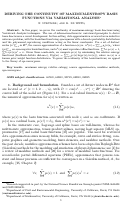 Cover page: Deriving the continuity of maximum-entropy basis functions via variational analysis