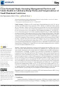 Cover page: Cross-Sectional Study Assessing Management Practices and Udder Health in California Sheep Flocks and Seroprevalence of Small Ruminant Lentivirus.