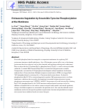 Cover page: Proteasome regulation by reversible tyrosine phosphorylation at the membrane