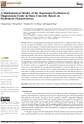 Cover page: A Mathematical Model of the Expansion Evolution of Magnesium Oxide in Mass Concrete Based on Hydration Characteristics