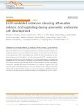 Cover page: LSD1-mediated enhancer silencing attenuates retinoic acid signalling during pancreatic endocrine cell development