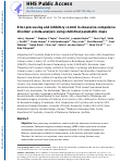 Cover page: Error Processing and Inhibitory Control in Obsessive-Compulsive Disorder: A Meta-analysis Using Statistical Parametric Maps