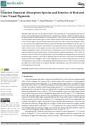 Cover page: Ultrafast Transient Absorption Spectra and Kinetics of Rod and Cone Visual Pigments.