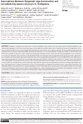 Cover page: Associations Between Epigenetic Age Acceleration and microRNA Expression Among U.S. Firefighters.