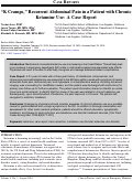 Cover page: “K Cramps,” Recurrent Abdominal Pain in a Patient with Chronic Ketamine Use: A Case Report