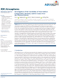 Cover page: Investigation of the Variability of Near‐Surface Temperature Anomaly and Its Causes Over the Tibetan Plateau