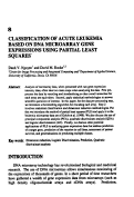 Cover page: Classification of Acute Leukemia Based on DNA Microarray Gene Expressions Using Partial Least Squares