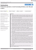 Cover page: Herbarium specimens reveal increasing herbivory over the past century