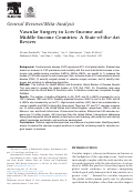 Cover page: Vascular Surgery in Low-Income and Middle-Income Countries: A State-of-the-Art Review