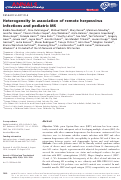 Cover page: Heterogeneity in association of remote herpesvirus infections and pediatric MS.