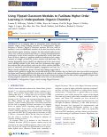 Cover page: Using Flipped Classroom Modules to Facilitate Higher Order Learning in Undergraduate Organic Chemistry.