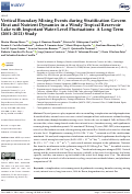 Cover page: Vertical Boundary Mixing Events during Stratification Govern Heat and Nutrient Dynamics in a Windy Tropical Reservoir Lake with Important Water-Level Fluctuations: A Long-Term (2001–2021) Study