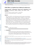 Cover page: APOE effects on cognition from childhood to adolescence