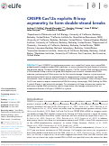 Cover page: CRISPR-Cas12a exploits R-loop asymmetry to form double-strand breaks