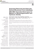 Cover page: Assessing Neuronal and Astrocyte Derived Exosomes From Individuals With Mild Traumatic Brain Injury for Markers of Neurodegeneration and Cytotoxic Activity