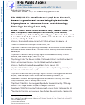 Cover page: GOG 8020/210: Risk stratification of lymph node metastasis, disease progression and survival using single nucleotide polymorphisms in endometrial cancer: An NRG oncology/gynecologic oncology group study