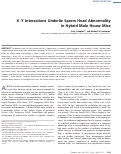 Cover page: X–Y Interactions Underlie Sperm Head Abnormality in Hybrid Male House Mice