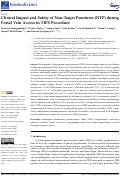 Cover page: Clinical Impact and Safety of Non-Target Punctures (NTP) during Portal Vein Access in TIPS Procedure