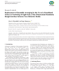 Cover page: Replacement of Ensemble Averaging by the Use of a Broadband Source in Scattering of Light from a One-Dimensional Randomly Rough Interface between Two Dielectric Media