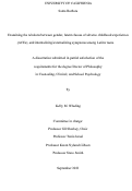 Cover page: Examining the relations between gender, latent classes of adverse childhood experiences (ACEs), and internalizing/externalizing symptoms among Latinx teens