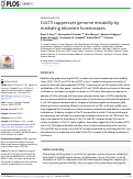 Cover page: Cdc73 suppresses genome instability by mediating telomere homeostasis