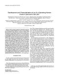 Cover page: Development and Characterization of an IL-4-Secreting Human Ovarian Carcinoma Cell Line