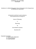 Cover page: Interference in a Modified Recognition Task: An Evaluation of the Changed-trace and Multiple-trace Hypotheses