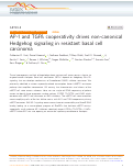 Cover page: AP-1 and TGFß cooperativity drives non-canonical Hedgehog signaling in resistant basal cell carcinoma