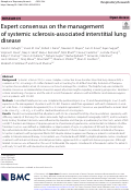 Cover page: Expert consensus on the management of systemic sclerosis-associated interstitial lung disease.