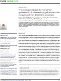 Cover page: Proteomic profiling of the monothiol glutaredoxin Grx3 reveals its global role in the regulation of iron dependent processes.