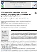 Cover page: Cytochrome P450 endoplasmic reticulum-associated degradation (ERAD): therapeutic and pathophysiological implications.