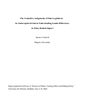 Cover page: The Committee Assignments of State Legislators:  An Underexplored Link in Understanding Gender Differences