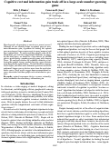 Cover page: Cognitive cost and information gain trade off in a large-scale number guessing game