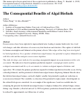 Cover page: Consequential analysis of algal biofuels: Benefits to ocean resources