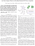 Cover page: An Ultra Compact Watt-Level Ka-Band Stacked-FET Power Amplifier