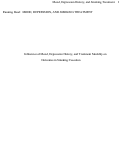 Cover page: Influences of mood, depression history, and treatment modality on outcomes in smoking cessation.