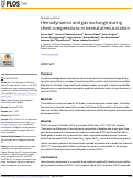 Cover page: Hemodynamics and gas exchange during chest compressions in neonatal resuscitation