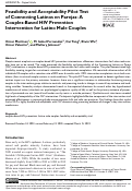 Cover page: Feasibility and Acceptability Pilot Test of Connecting Latinos en Parejas: A Couples-Based HIV Prevention Intervention for Latino Male Couples