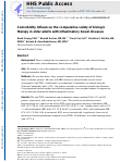 Cover page: Comorbidity Influences the Comparative Safety of Biologic Therapy in Older Adults With Inflammatory Bowel Diseases.