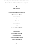 Cover page: Emotion Regulation and Culture: The Effects of Cultural Models of Self on Western and East Asian Differences in Suppression and Reappraisal