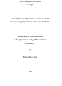 Cover page: Partner Notification and Treatment for Sexually Transmitted Infections among Pregnant Women in Cape Town, South Africa