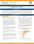 Cover page: 2019 SafeTREC Traffic Safety Facts: Pedestrian Safety Facts